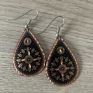 Turkish Copper Forged Earrings